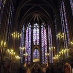 Interior of Sainte Chapelle, Paris